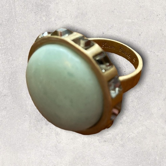 Womens Fashion Ring Lia Sophia Pale Blue stone. Statement ring - Picture 6 of 6